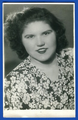 Beautiful Pretty Girl, Woman Nice Dress, Soviet Era, Vintage Photo