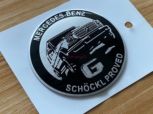 G SCHOCKL PROVED Engine Door Metal Emblem Badge Sticker For Mercedes Benz G - Picture 2 of 5