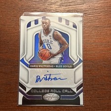 2022 Chronicles Draft Certified Collage Roll Call DARIQ WHITEHEAD Rookie Auto