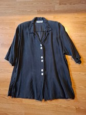 Elegante Bluse - Cobra - Tunika - schwarz - s...