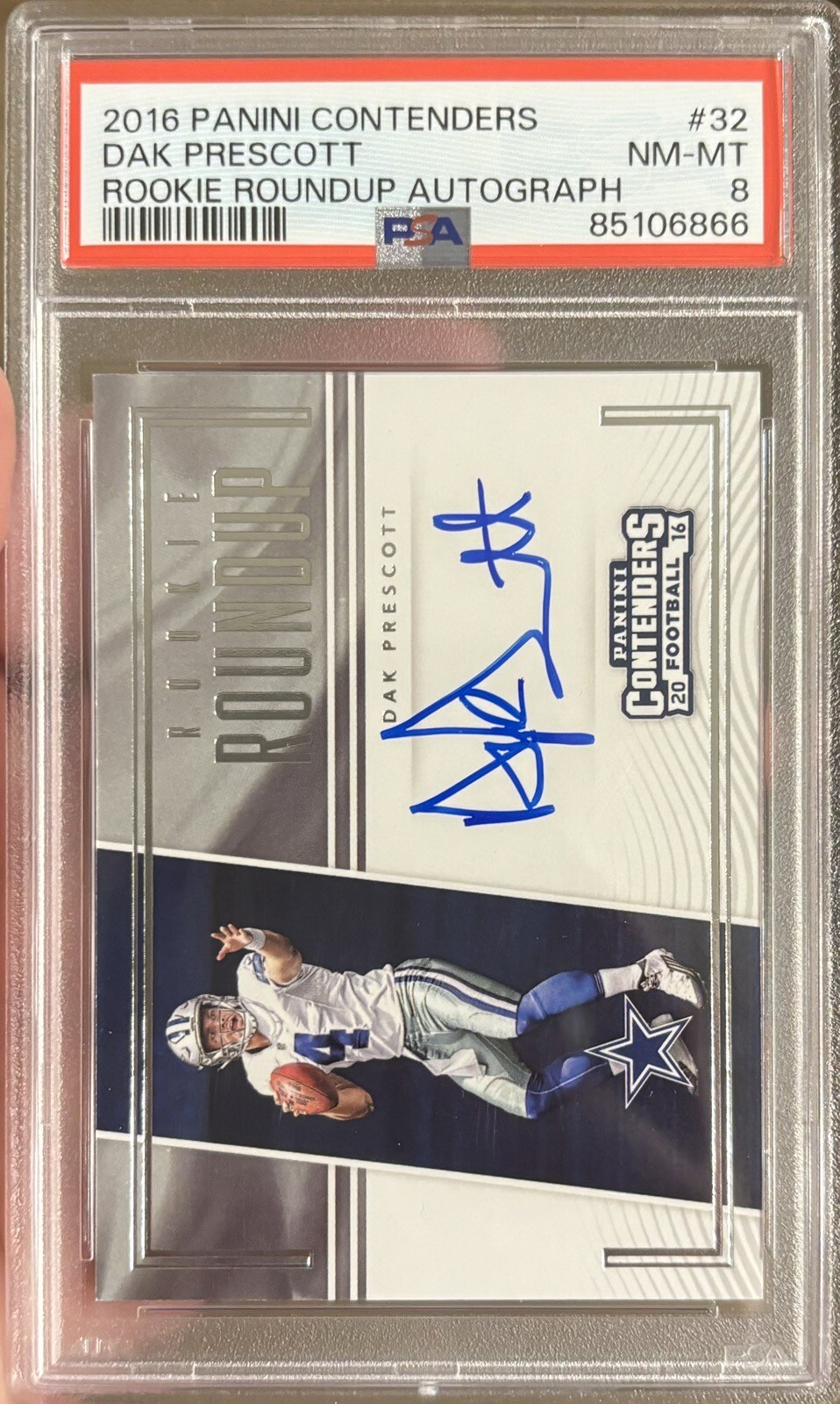 Dak Prescott Panini Contenders Rookie Roundup Autographs #32 Base