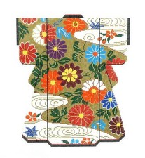 Elegant Floral Medallions LG. Japanese Kimono Needlepoint Canvas LEE RETIRED 