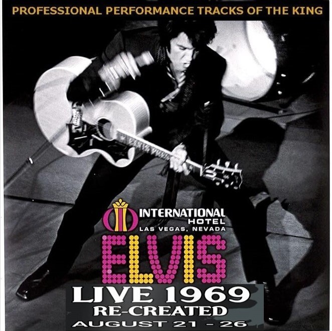 Elvis Backing Tracks cd   1969 Live  at The International   Re - created