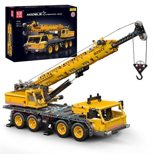 Mould King 17058 Crane Truck Static Model Building Block Toy Display Collectible