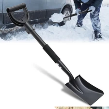 Garden Shovel Big Grip Handle Metal Square Shovel Spade for Digging Trimming B