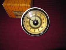 Nos Vdo Kienzle Gold Face 12 Volt Clock 1960s 1970s