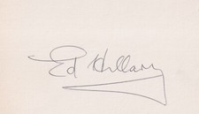 Sir Edmund Hillary (1st To Summit Everest) signed 3x5 card JSA