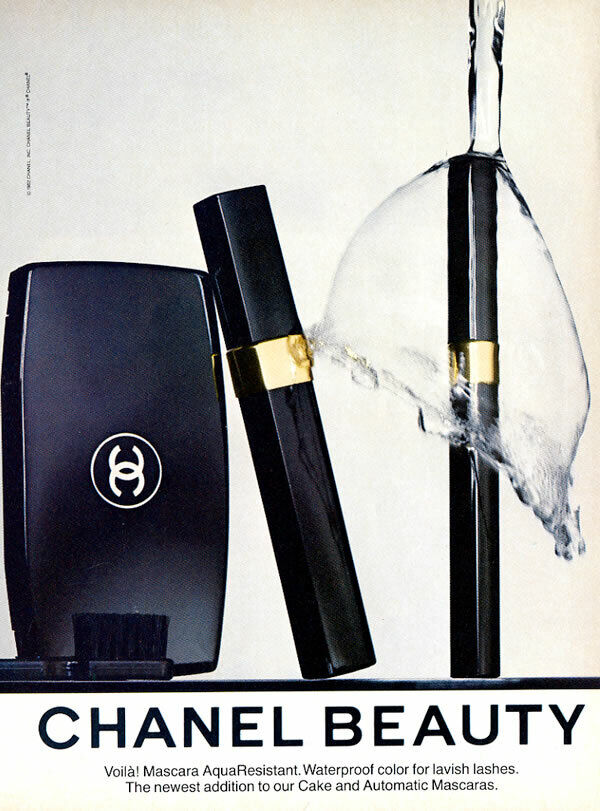 1982 Chanel makeup beauty mascara vintage 1-page MAGAZINE AD
