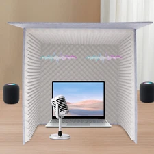 Sound Isolation Booth Portable Studio Sound Recording Desktop Soundproof Cover