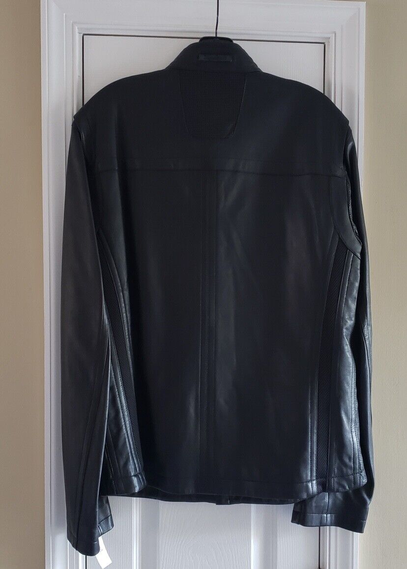 Zegna Sport Leather Biker Jacket Size Large Slim Fit $2500 Zegna Sport Leather Biker Jacket Size Large Slim Fit $2500