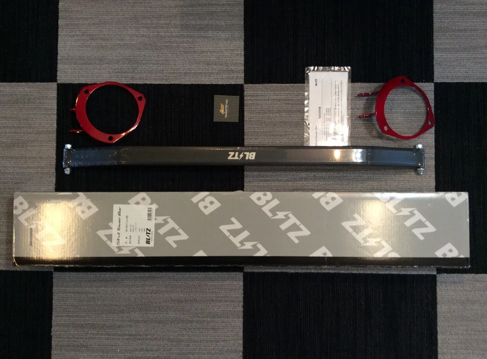 Barra de torre de puntal delantero BLITZ OEM para 15-21 Subaru WRX y STi Foto 3 de 4