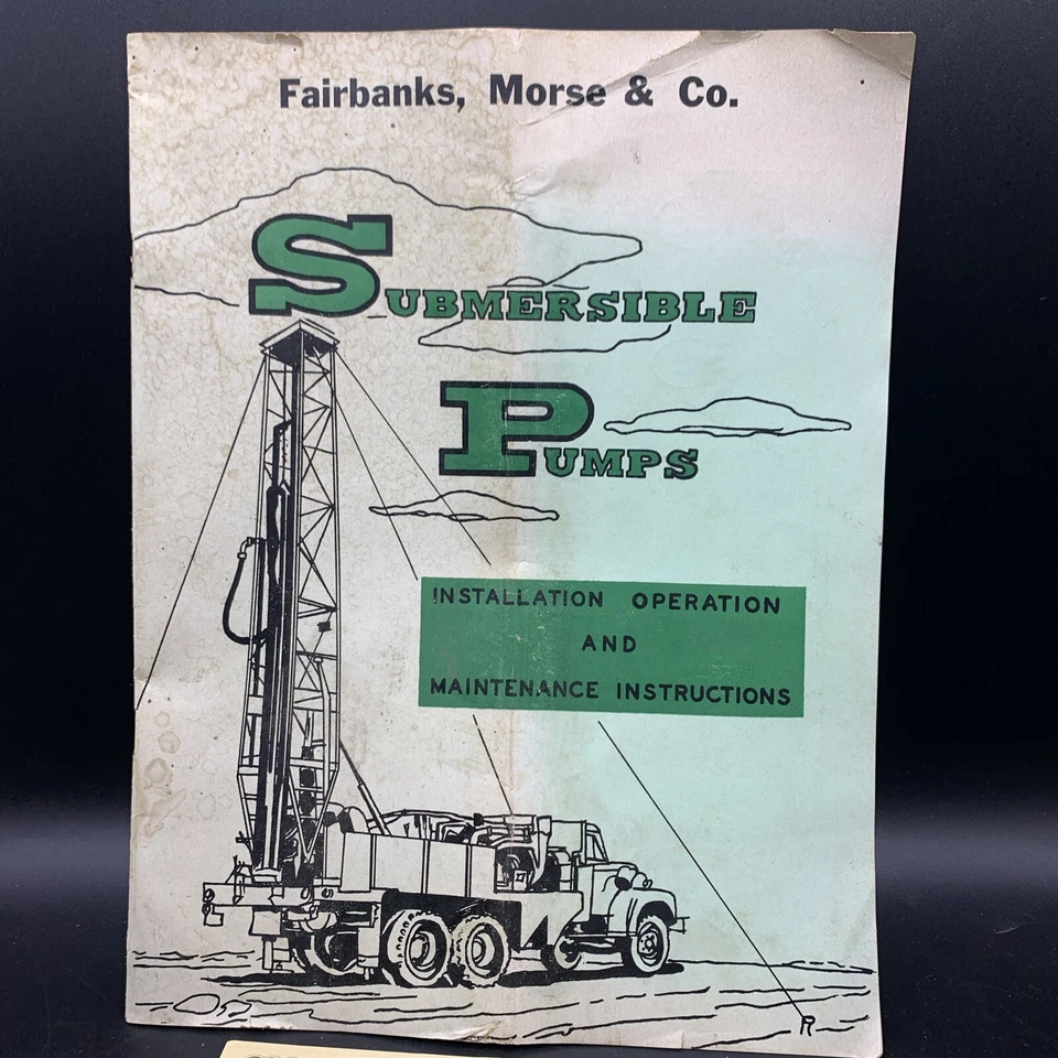 1961 Fairbanks Morse Bombas Submersíveis Instalação/Operação/Instruções de Pintura - Imagem 2 de 4