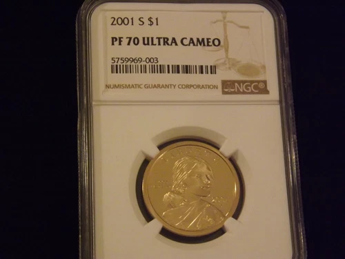 2001-S   $1  Sacagawea          NGC PF 70 Ultra Cameo