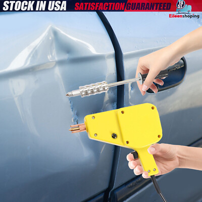 Auto Body Dent Puller Hammer Repair Welding Kit Electric Stud Welder Gun 800W