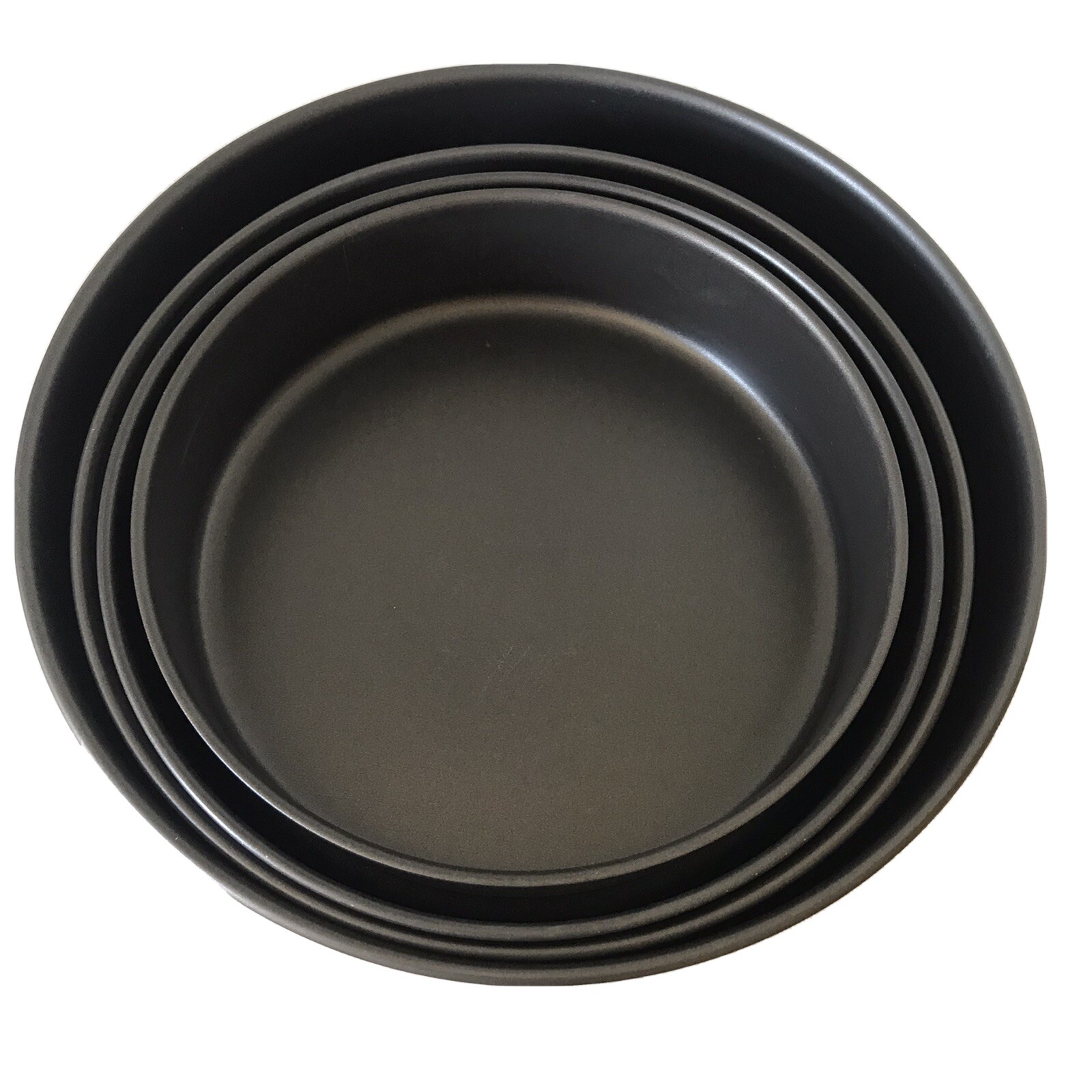 Vasconia Ekco 4 piece Round Non Stick Bakeware Pastry layered Cake Pans