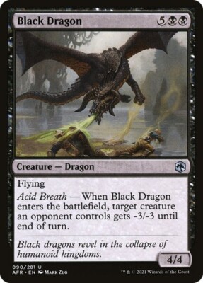 Black Dragon [Adventures in the Forgotten Realms] MTG