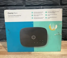 Ooma Telo Free Home Phone Service VoIP Phone - Black - NEW OPEN BOX