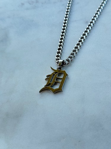 Detroit Tigers Necklace - 5mm Cuban - 20" Chain - MLB - Baseball - Easter Gift - Picture 2 of 3