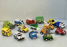 Plastic mini pull back  go Car 15 Assorted Toy Cars Also Truck Tractor Vehicles