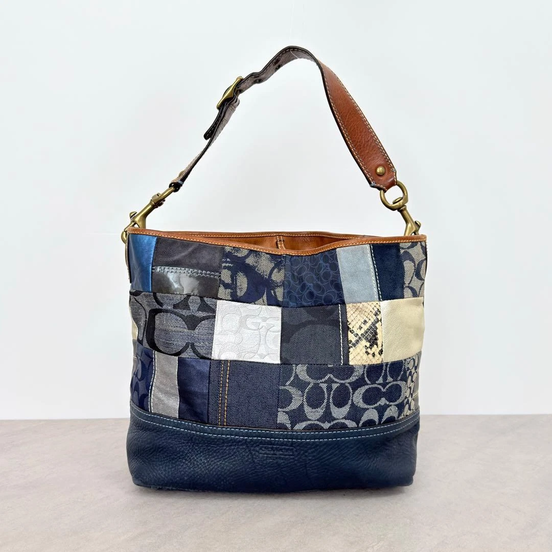 バッグ vintage coach old denim accessory porch Coach Denim Swinger 20 | eBay