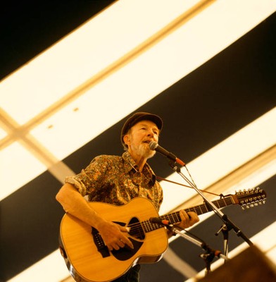 Pete SEEGER 1987 MUSIC SINGER BAND OLD PHOTO