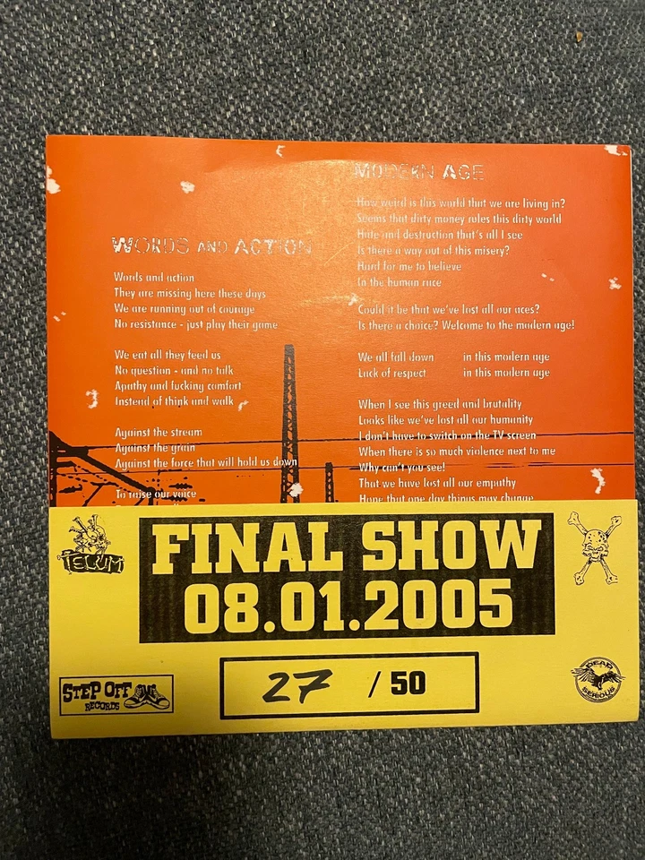 Sidekick - Words & Acktion, Stuttgart Hardcore, Madball, Outburst, NYHC, white - Bild 2 von 2