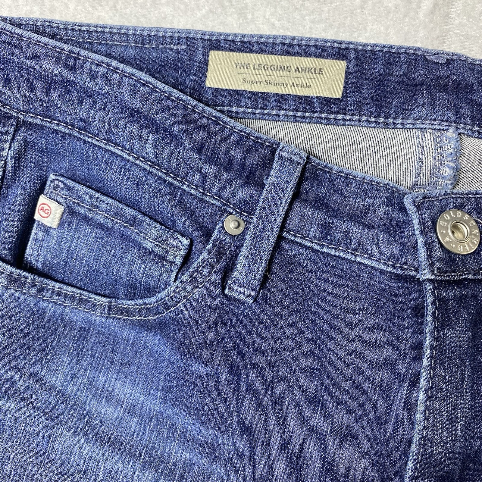 AG Jeans Womens 26R Blue The Legging Ankle Super Skinny Low Rise Stretch Denim thumbnail 5