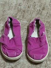 TOMS Toddler Alpargata Classic Canvas Slip-On Shoes in Fuchsia