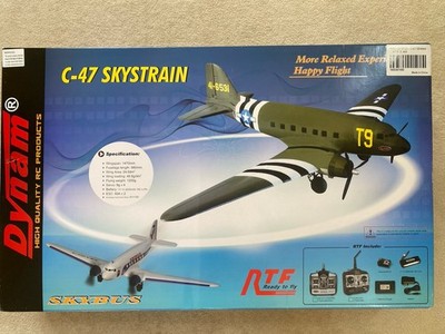 Dynam C-47 sky strain ready to fly RC Plane With Extra Parts Added
