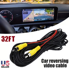 2Pcs Car RCA Video Extension Cable  Detection Wire for Rear View Backup Camera