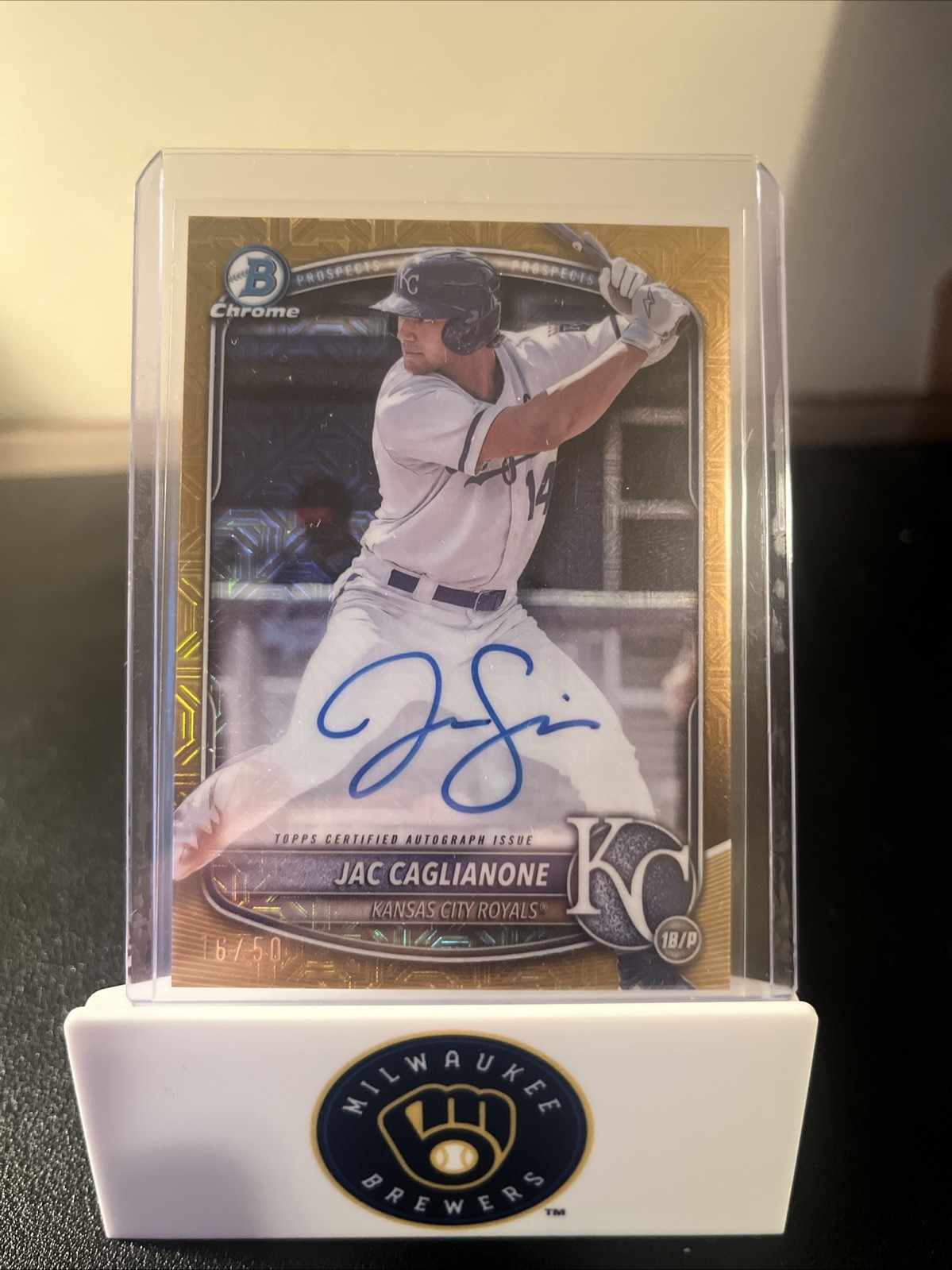 2025 Bowman - Chrome Prospect Mega Box Autographs Jac Caglianone Gold /50