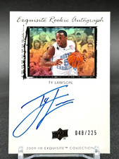 2009-10 Upper Deck Exquisite Ty Lawson RC Exquisite Rookie On-Card Auto /225