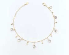 Brand New 18K Gold Plated Adjustable Anklet