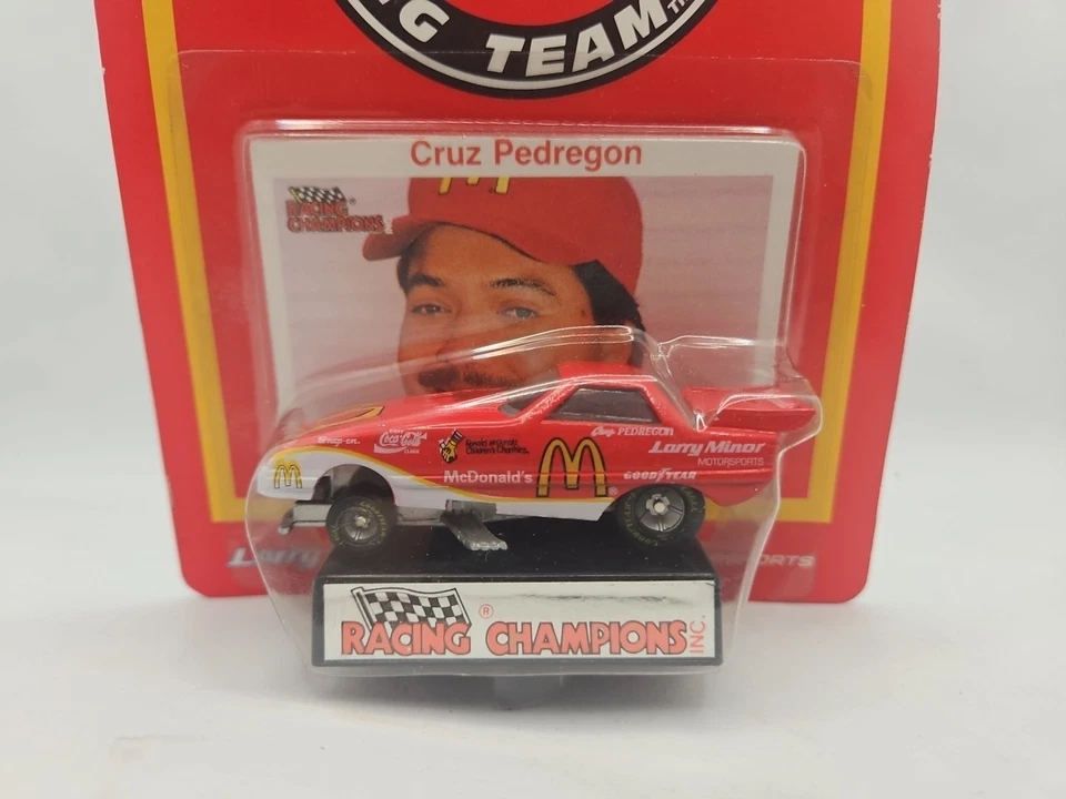 Coche divertido 1/64 RACING CHAMPIONS 1992 CRUZ PEDREGON McDonald's autografiado #SC13 Foto 3 de 4