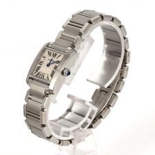 Authentic Cartier Tank Française SM W51008Q3 Stainless Steel Quartz #270-00... 2