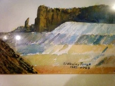 An original oil painting created By Wesley Reese in 1983.