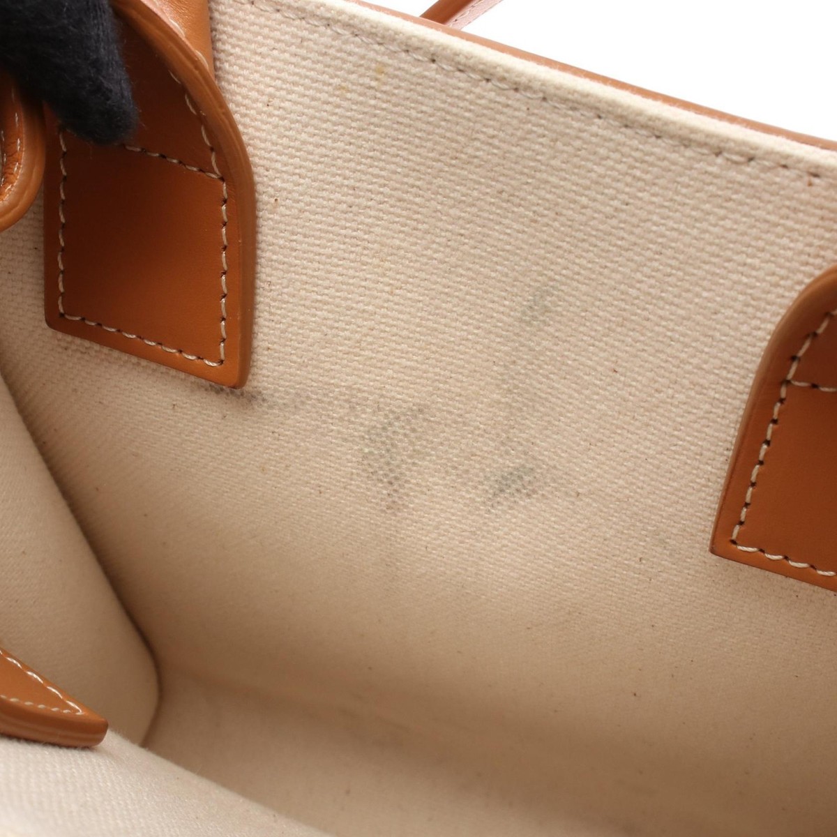 は CELINE Mini Vertical Cabas 2Way Shoulder Handbag 193302 Canvas