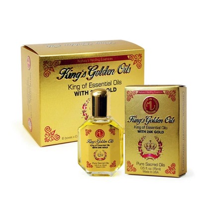 6 Pcs King's Golden Oils-24K Gold Blend Natural Aromatherapy Oil for Relaxation.