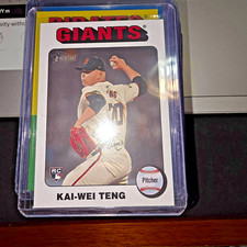 2024 WHT TOPPS HERITAGE HIGH NUMBER #638 KAI-WEI TENG RC - SAN FRANCISCO GIANTS