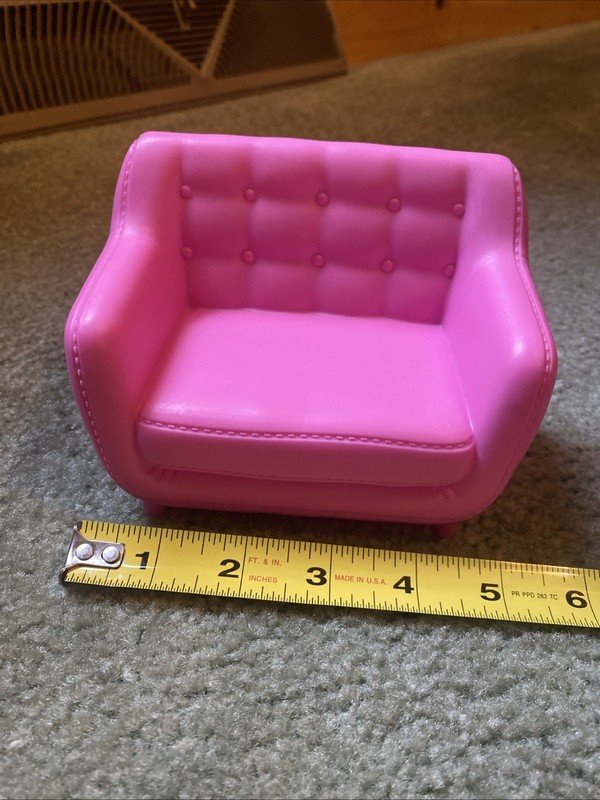 Barbie Pink Tufted LOVESEAT Couch Sofa Dreamhouse Replacement