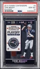 2019 Panini Contenders Tom Brady #9 Playoff Ticket Patriots Gem MT PSA 10 /175