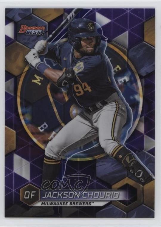 2023 Bowman's Best Top Prospects Purple Refractor 5/250 Jackson Chourio o7m