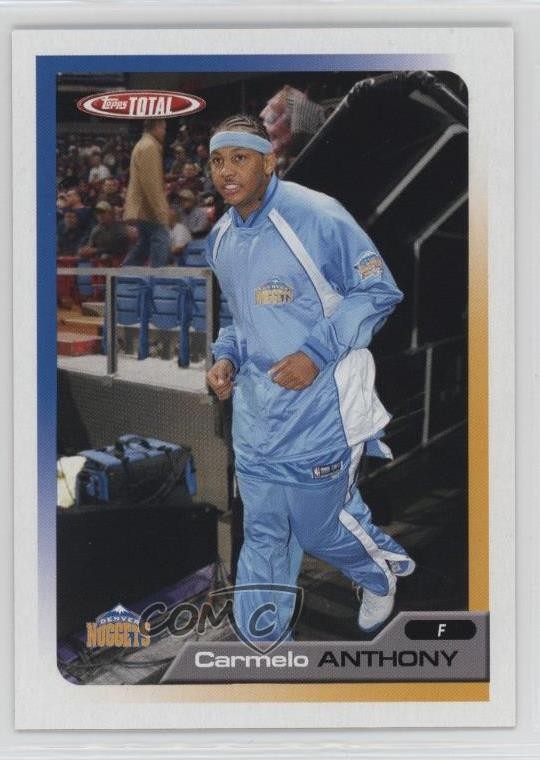 2005-06 Topps Total Team Checklist Carmelo Anthony #7 HOF d4v