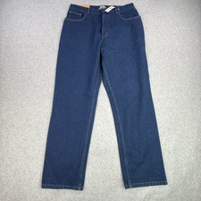 LL Bean Original Fit Relaxed Blue Jeans Wms Sz 16R 32x29 Cotton Classic NWT