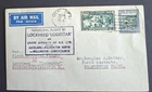 NEW ZEALAND - 1943 - FDC "INAUGURAL FLIGHT BY LOCKHEED :LODESTAR"