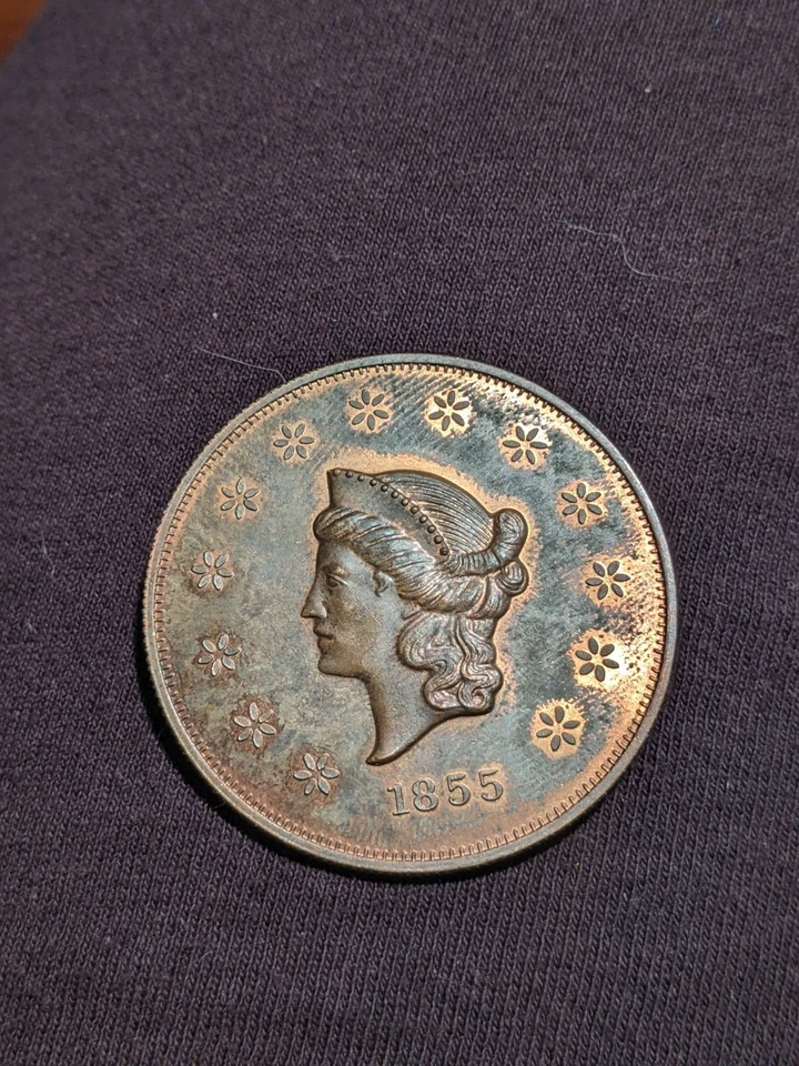 UNIFACE 1855 Rev. Motivo de cabello trenzado Liberty - GEM PL Navaja ¡Huelga afilada!! Foto 3 de 4