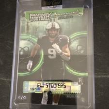 Wild Card 2026 Fantasy Football Steampunk Serial Numbered Eli Stowers #4/4