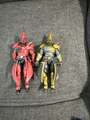 2x 2020 Epic Games Jazwares Fortnite 4'' Red And Gold Ultima Knight Action Figure
