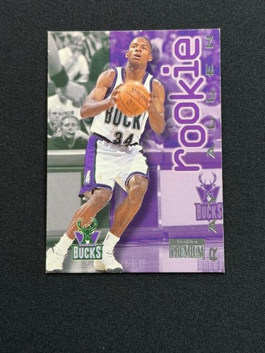 1996-97 Skybox Premium #201 RAY ALLEN Bucks HOF Rookie Card RC 🏀 MAG CASE - Picture 7 of 12
