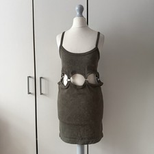 Urban Outfitters Cut Out Mini Dress Lia O Ring Size L Large Sleeveless Bodycoon